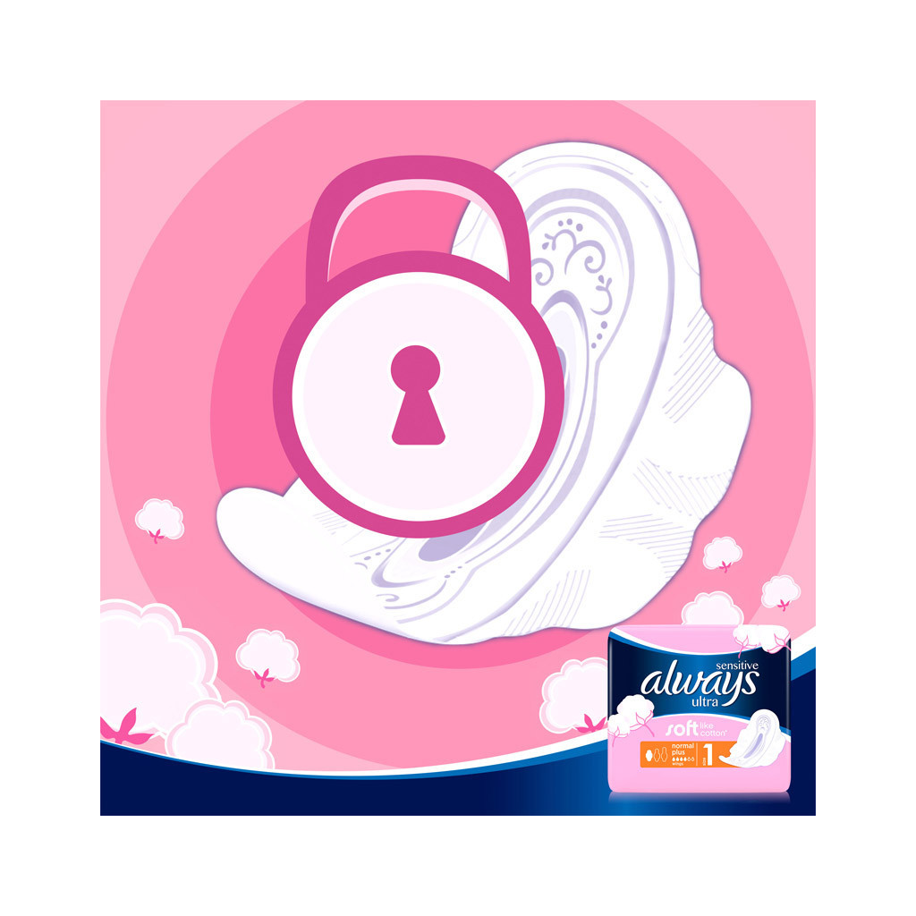Гігієнічні прокладки Always Ultra Sensitive Normal розмір 1 20 шт. (4015400213932) - изображение 8