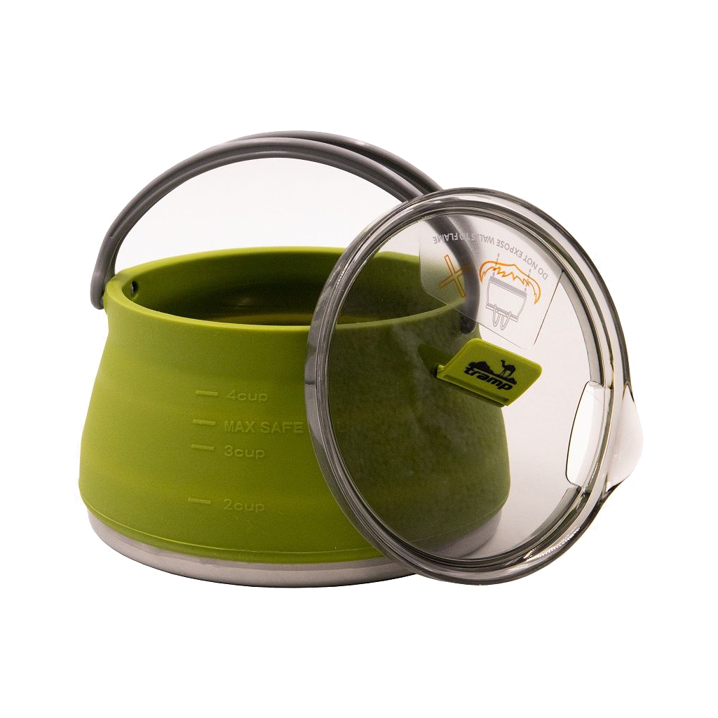 Чайник туристичний Tramp Silicon 1 л Olive (TRC-125-olive) - зображення 3