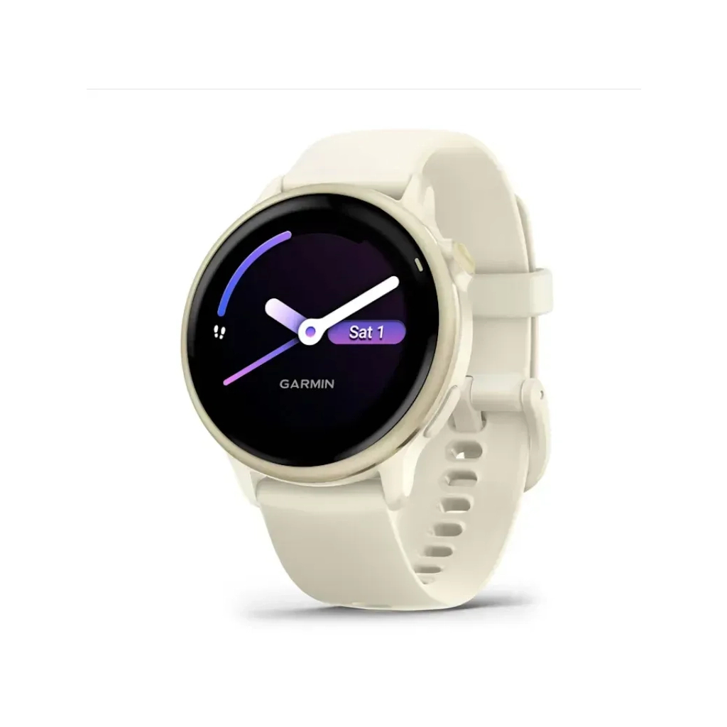 Смарт-годинник Garmin vivoactive 6, Bone/Lunar Gold, GPS смарт-годинник (010-02985-01) - зображення 1
