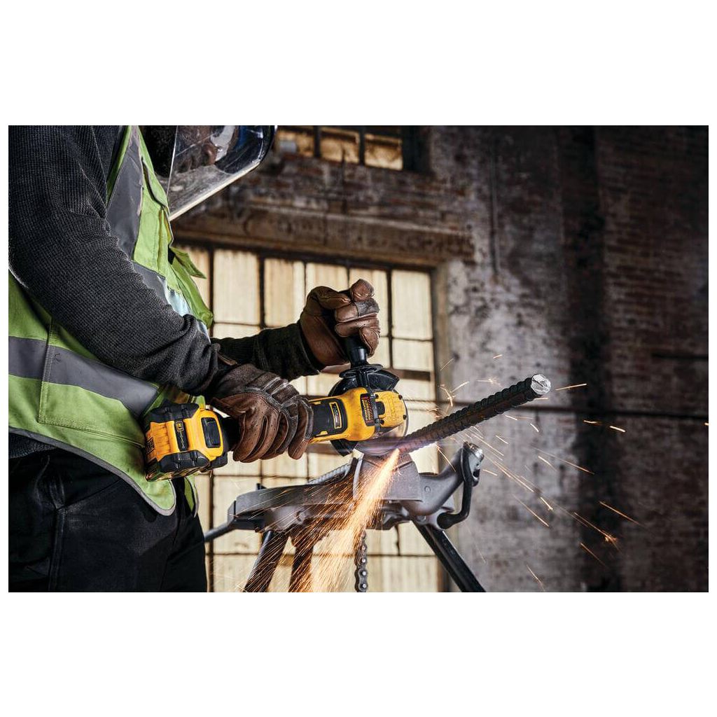 Шліфувальна машина DeWALT 18В XR Li-lon FLEXVOLT, 6Ah, 125 мм, 9000 об/хв, вага 1.81 кг (DCG409T1) - изображение 11