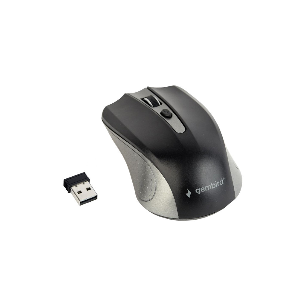 Мишка Gembird MUSW-4B-04-GB Black+Grey (MUSW-4B-04-GB) - зображення 1