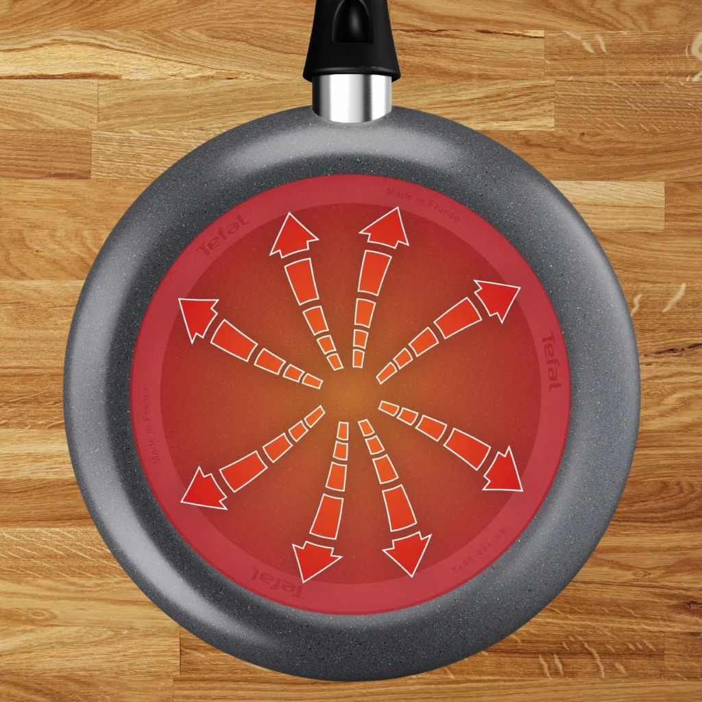 Сковорода Tefal Hard Stone 20 см, алюміній, бакеліт, сірий (D4560253) - зображення 5