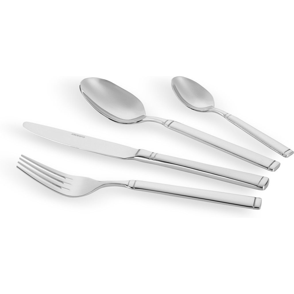 Набір столових приборів Ardesto Black Mars Bordeaux 24 предмета (AR0724BS) - изображение 1