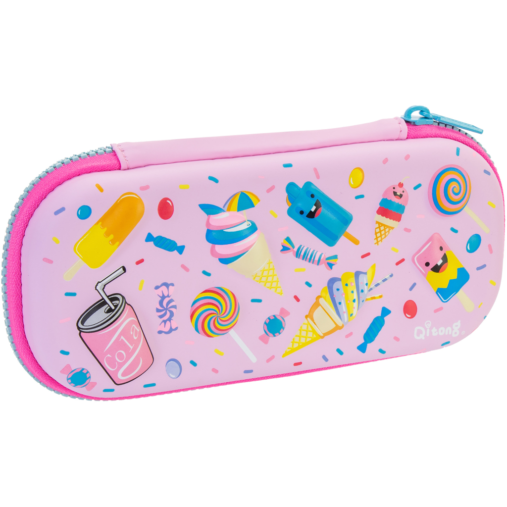 Пенал Cool For School 1 відділення з органайзером рожевий (QT-5649-Pink) - зображення 1