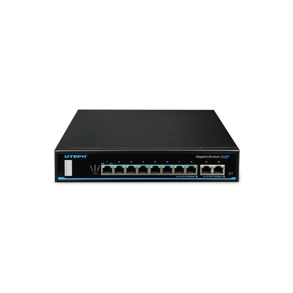 Комутатор мережевий Utepo UTP3-GSW0802S-POE - зображення 2