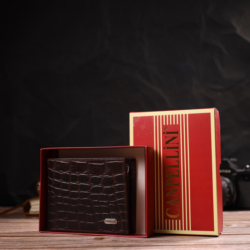 Гаманець Canpellini З натуральної шкіри Коричневий (21865) - зображення 10