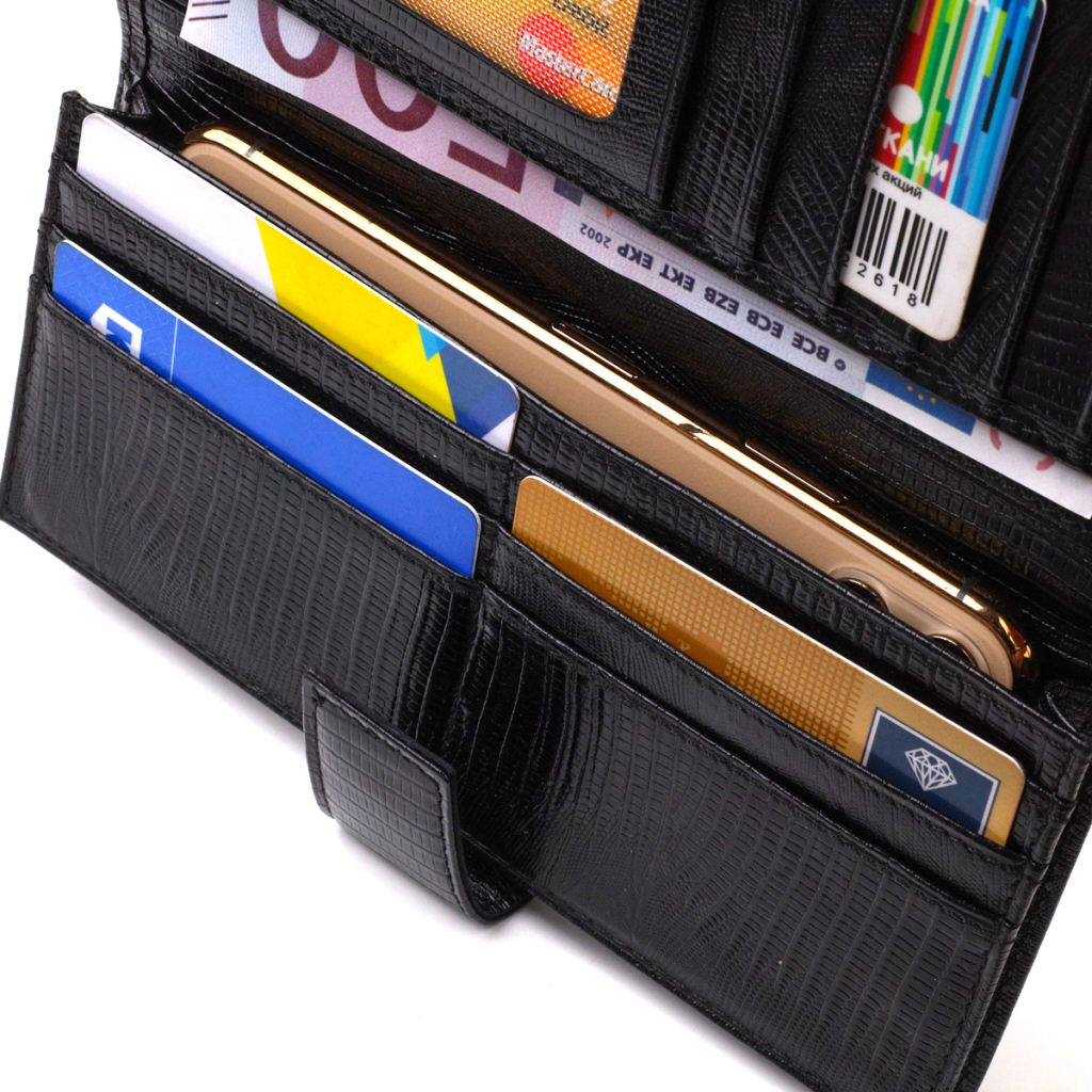 Гаманець Canpellini З натуральної шкіри Чорний (21913) - зображення 7