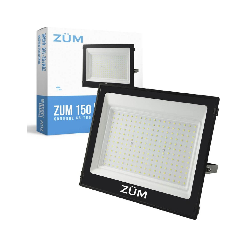 Прожектор Євросвітло ZUM F02-150 6400K - зображення 1