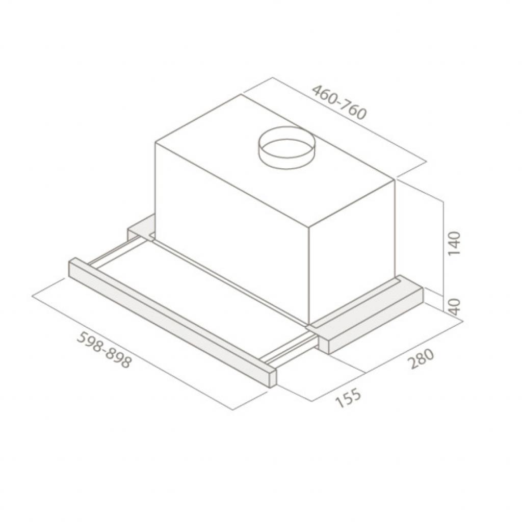Витяжка кухонна Elica ELITE 14 LUX BL/A/60 - зображення 3