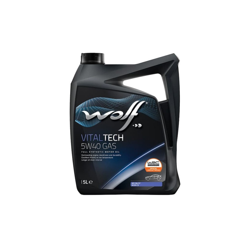 Моторна олива Wolf VITALTECH 5W40 GAS 5л (8326097) - изображение 1