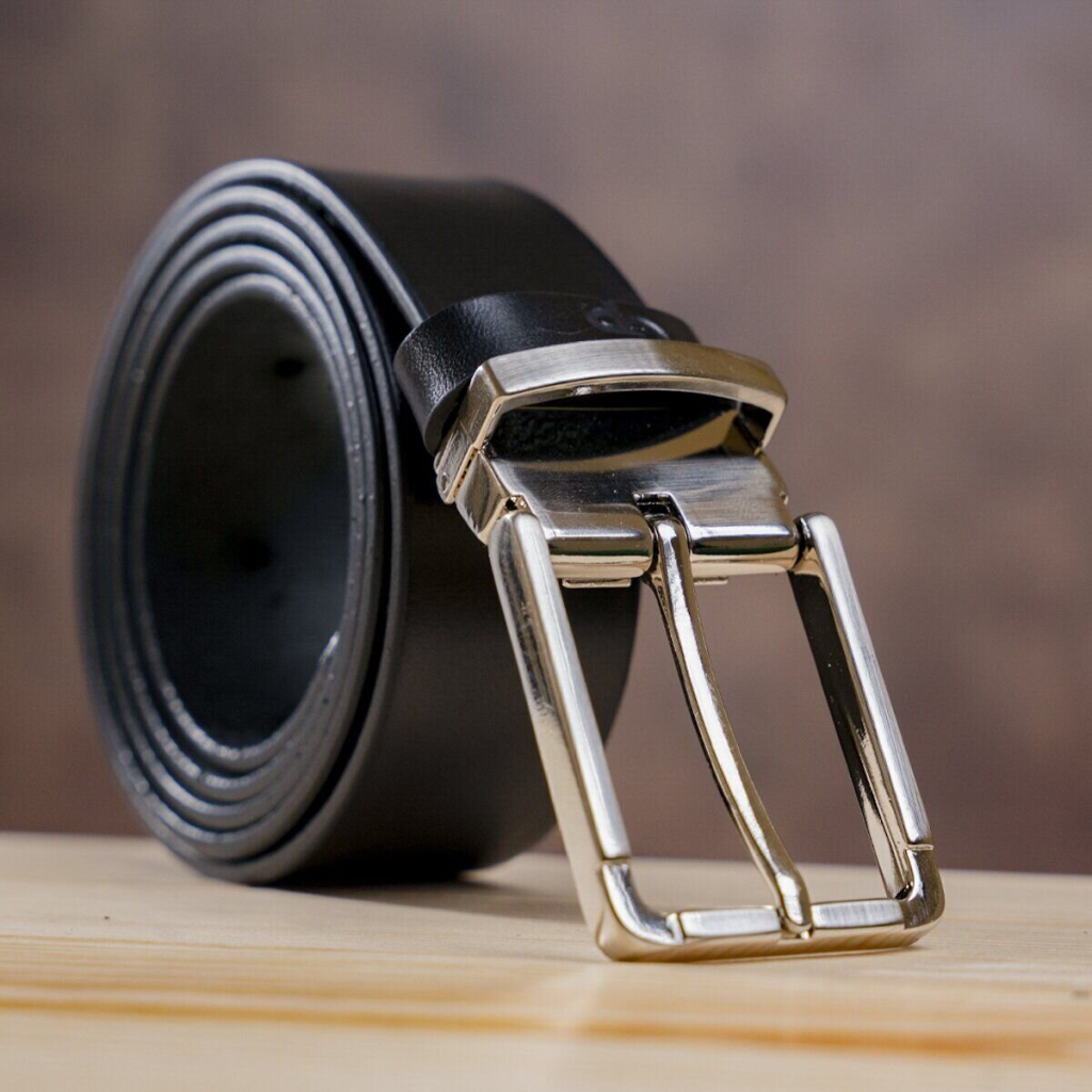 Ремінь Grande Pelle Шкіряний Чорний (00249) - зображення 7