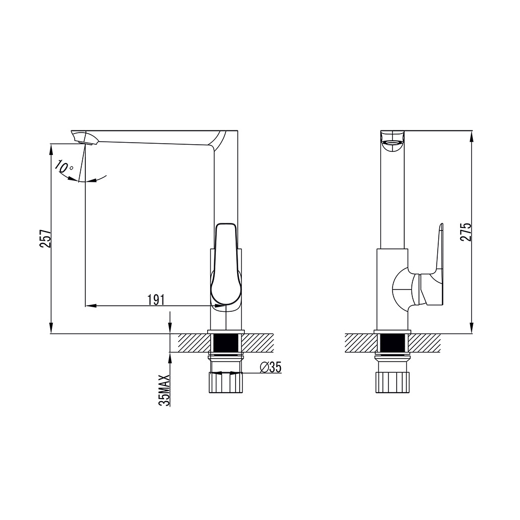 Змішувач Corso GARDA BC-4B221W (9605103) (BC-4B221W) - зображення 5