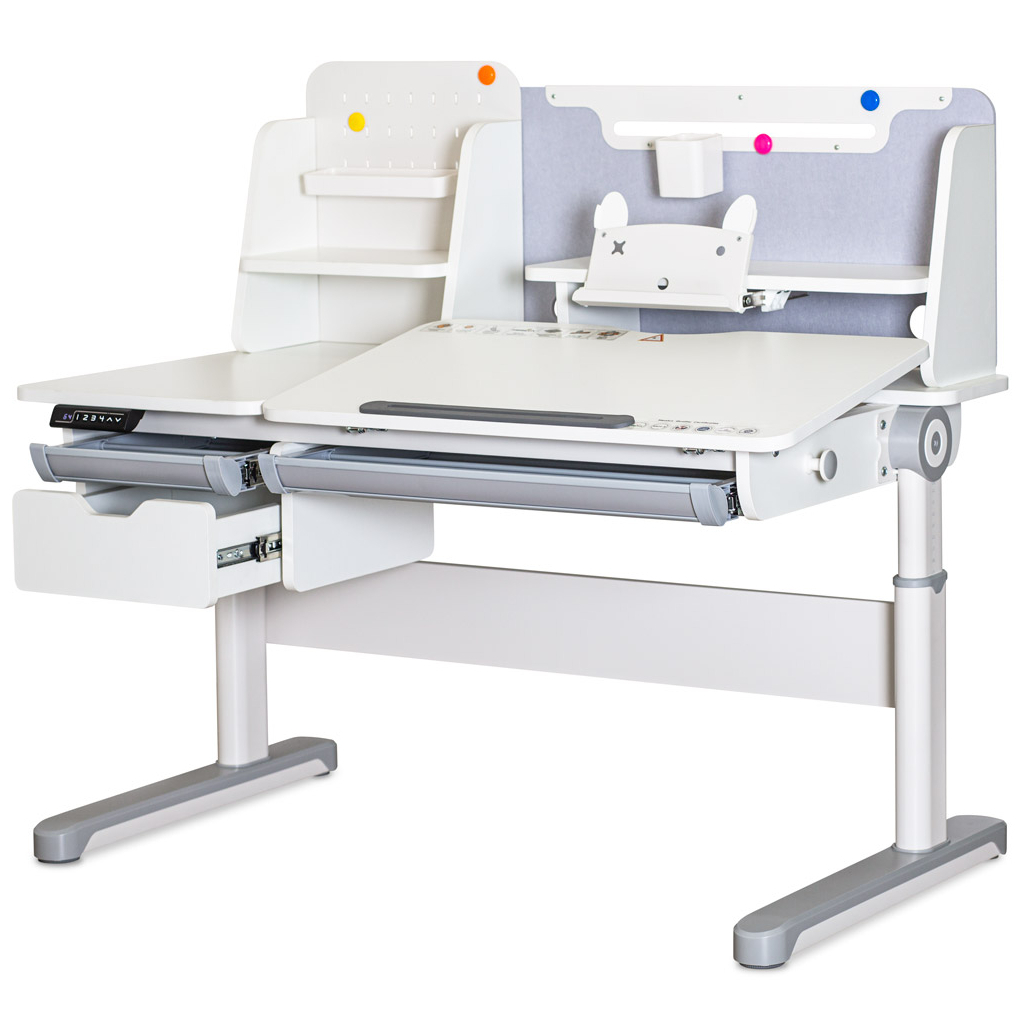 Парта Mealux Milton Electro Grey (BD-730 WG) - зображення 1