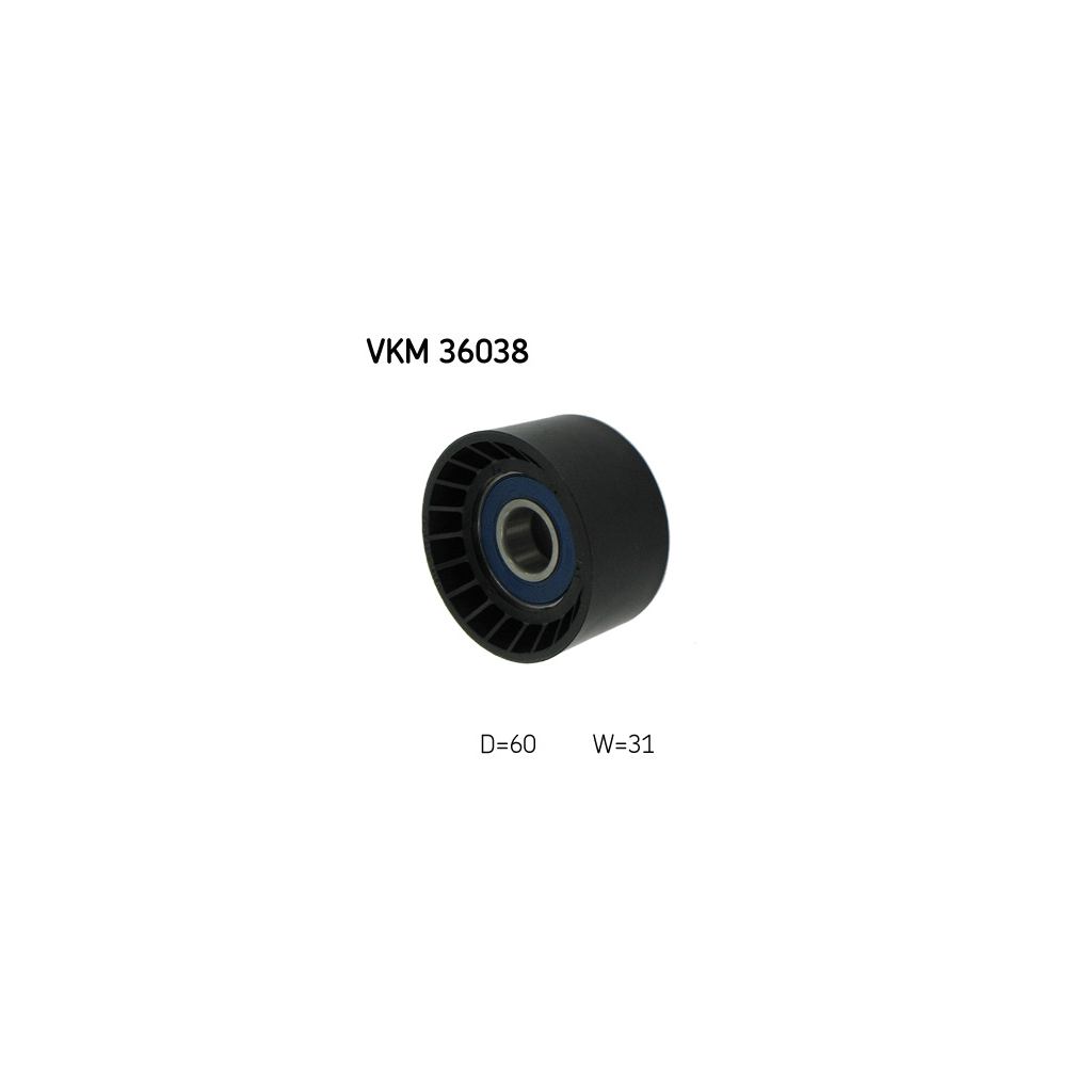 Ролик натягувача ременя SKF VKM 36038 - зображення 1