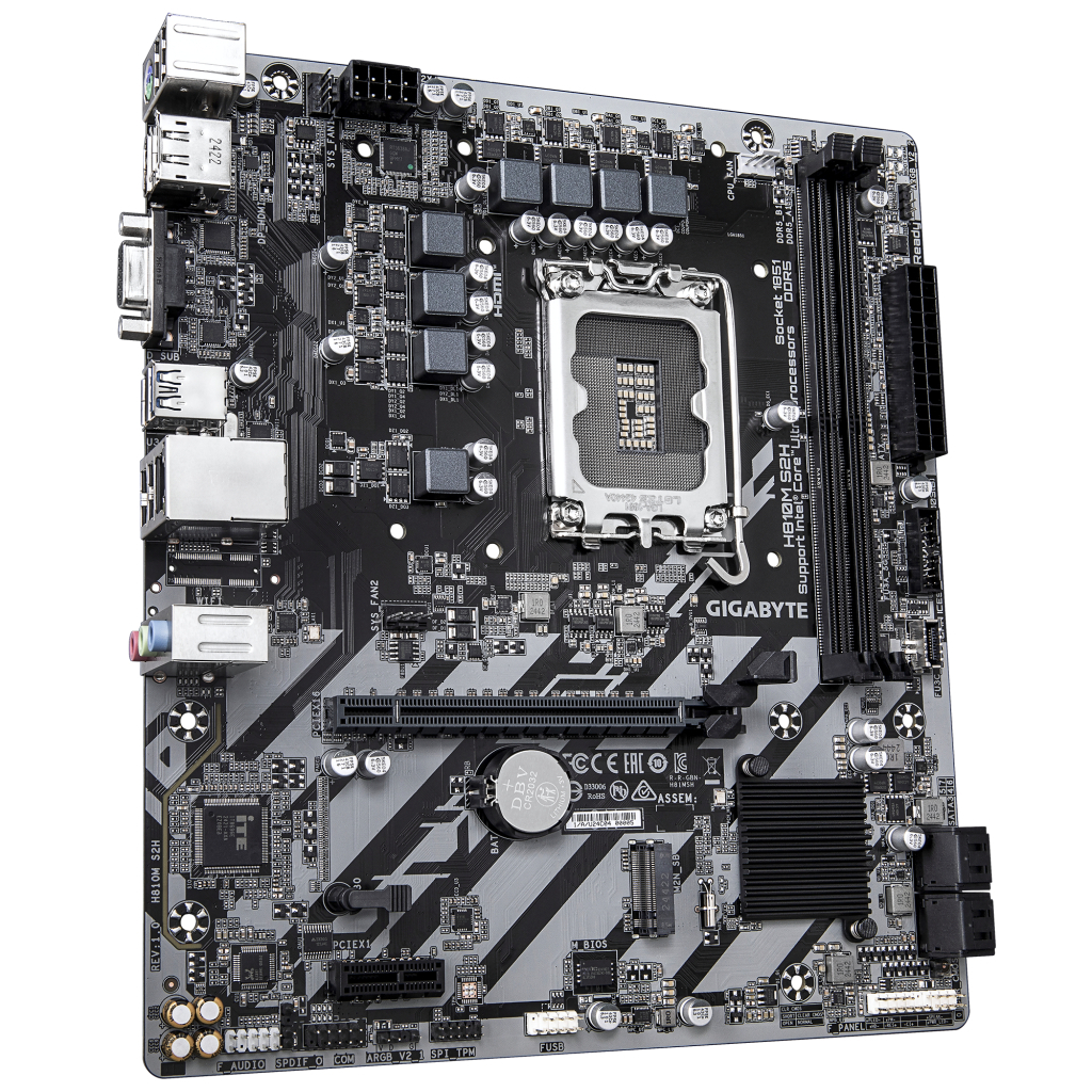 Материнська плата GIGABYTE H810M S2H - зображення 2