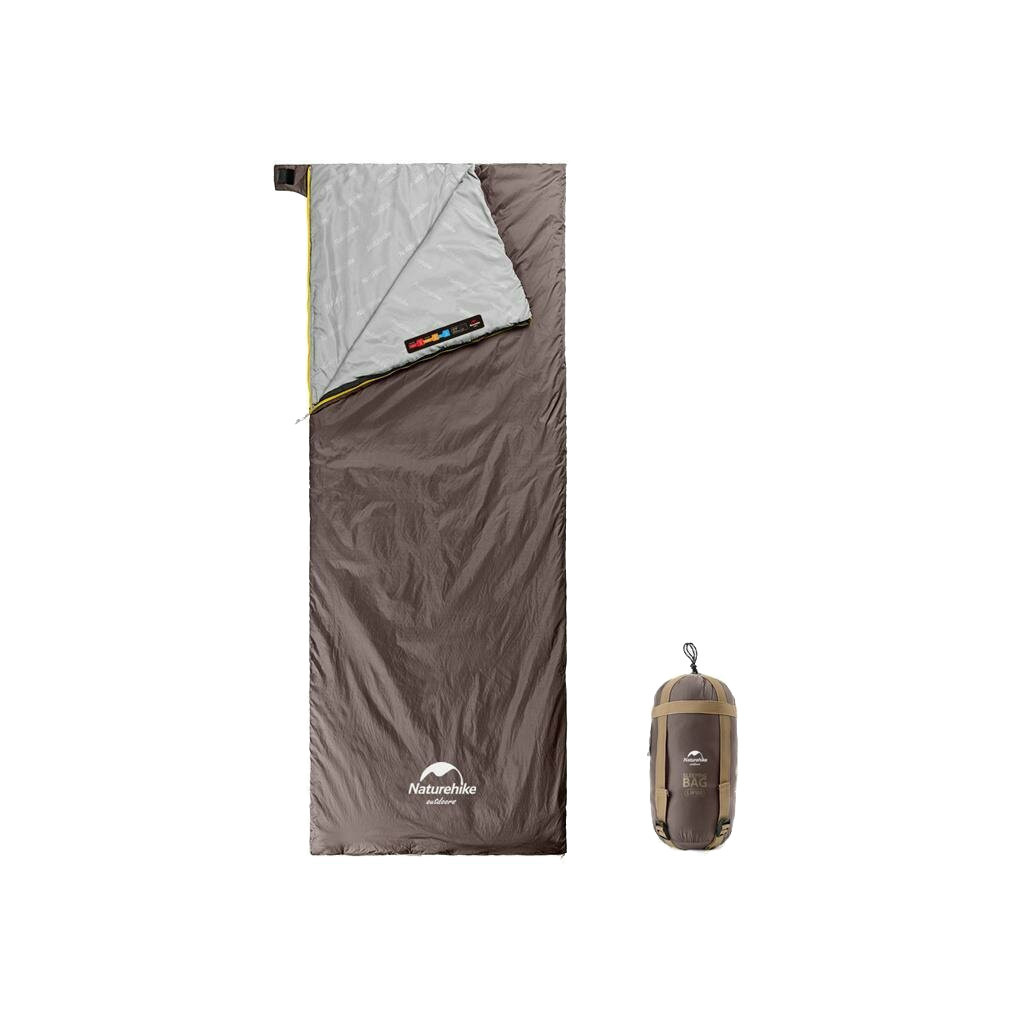 Спальний мішок Naturehike Summer LW180 NH21MSD09 XL Brown (6927595777985) - зображення 1