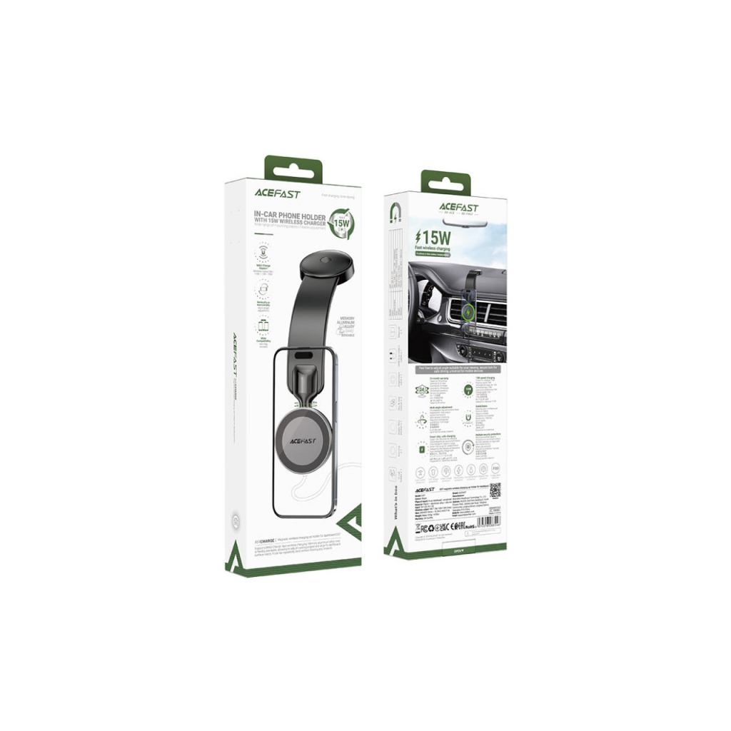 Універсальний автотримач Acefast D37 Magnetic wireless (6974316283546) - изображение 6
