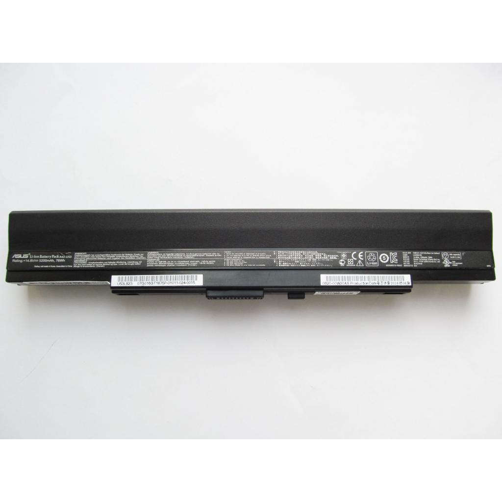 Акумулятор до ноутбука ASUS A42-U53, 5200mAh (76Wh), 8cell, 14.8V, Li-ion (A47427) - зображення 1