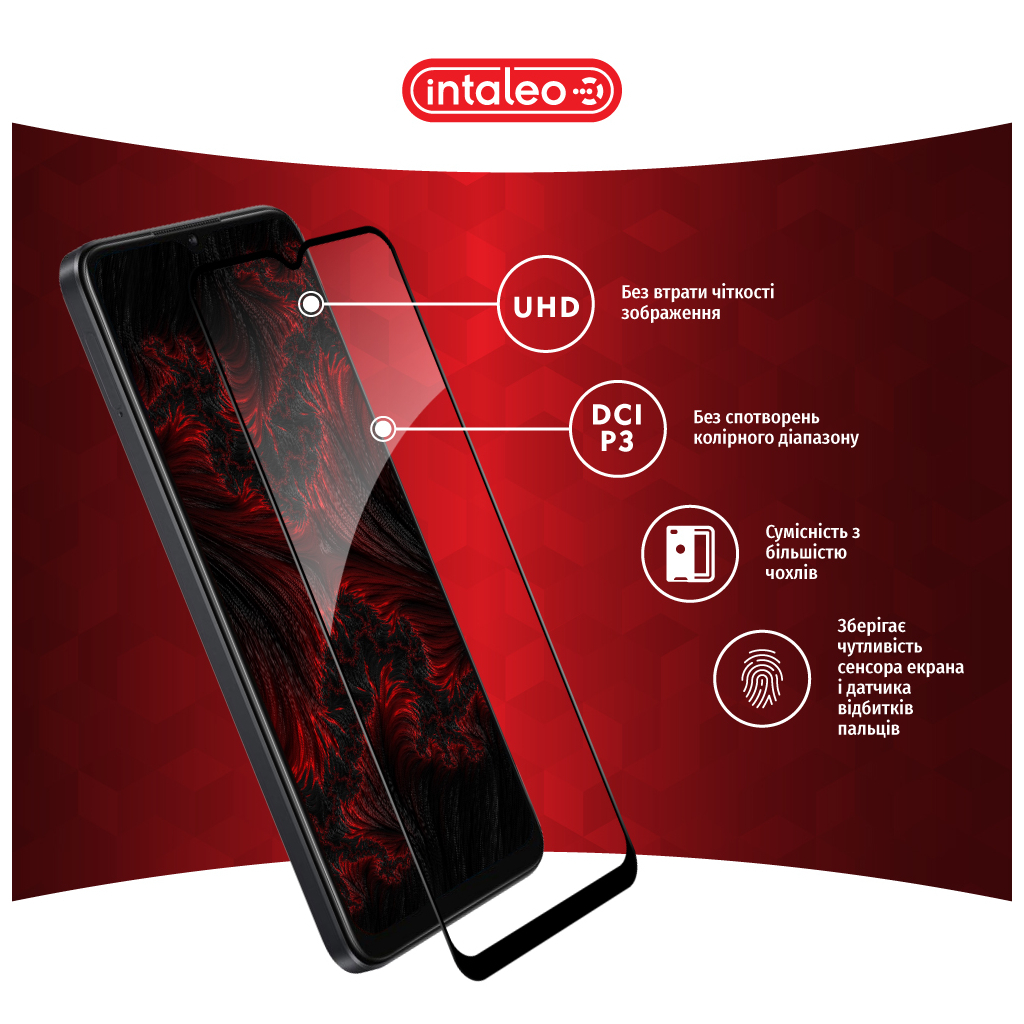 Скло захисне Intaleo Full Glue Oppo A38 5G Black (1283126582493) - зображення 4