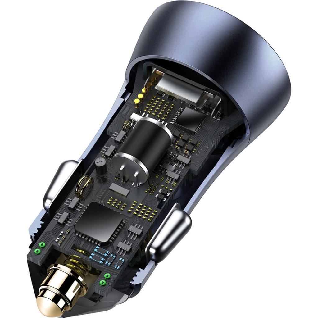 Зарядний пристрій Baseus Golden Contactor Pro USB-A/Type-C Blue (CCJD-0G) - изображение 7