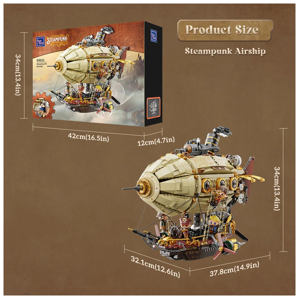 Конструктор Pantasy Original Дирижабль Steampunk (85021) - зображення 7