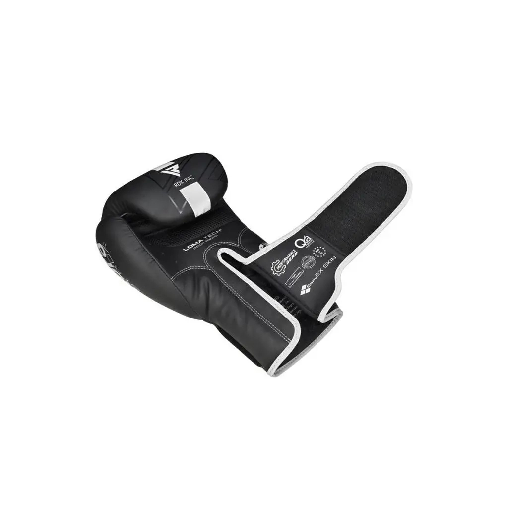 Боксерські рукавички RDX F6 Kara Matte White 12 унцій (BGR-F6MW-12OZ) - зображення 5