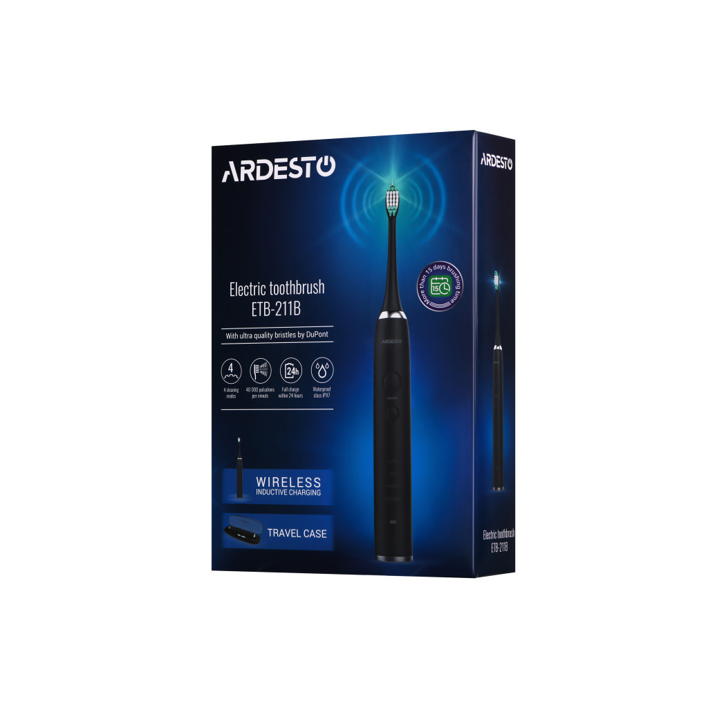 Електрична зубна щітка Ardesto ETB-211B - зображення 8