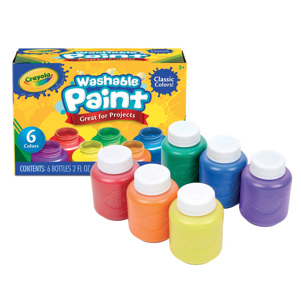 Гуашеві фарби Crayola Classic washable 6 шт (54-1204) - зображення 2