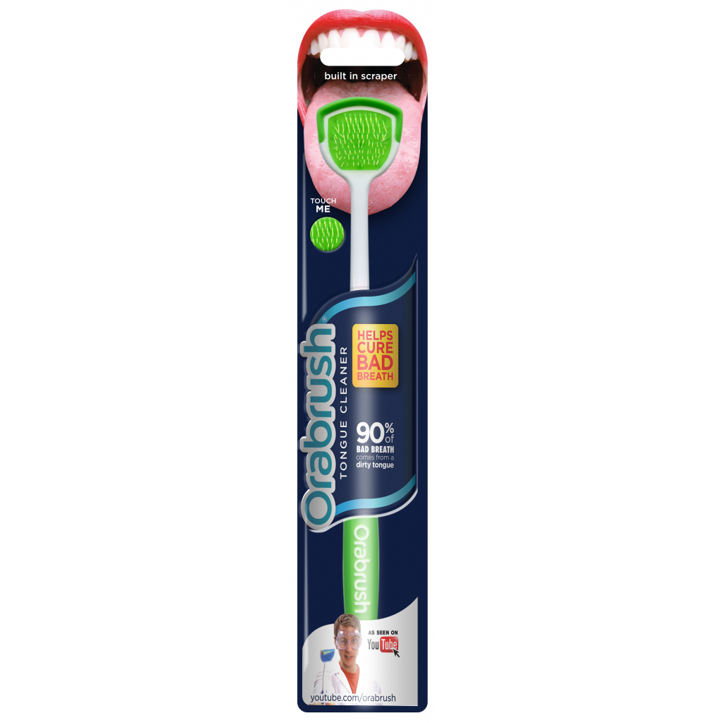 Очищувач язика DenTek Orabrush синій (856125002623-blue) - изображение 2