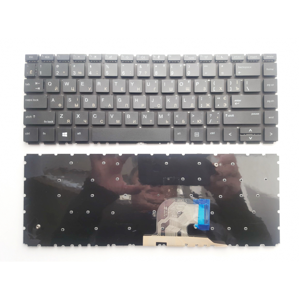 Клавіатура ноутбука HP ProBook 440 G6, 445 G6 черна UA (A46207) - зображення 1