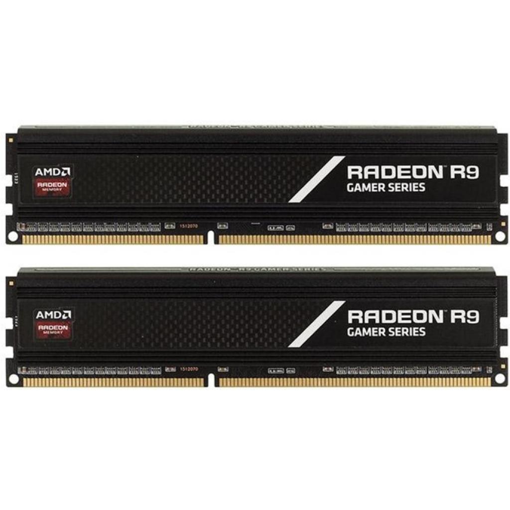 Модуль пам'яті для комп'ютера DDR4 16GB (2x8GB) 3200 MHz Radeon R9 AMD (R9S416G3206U2K) - зображення 1