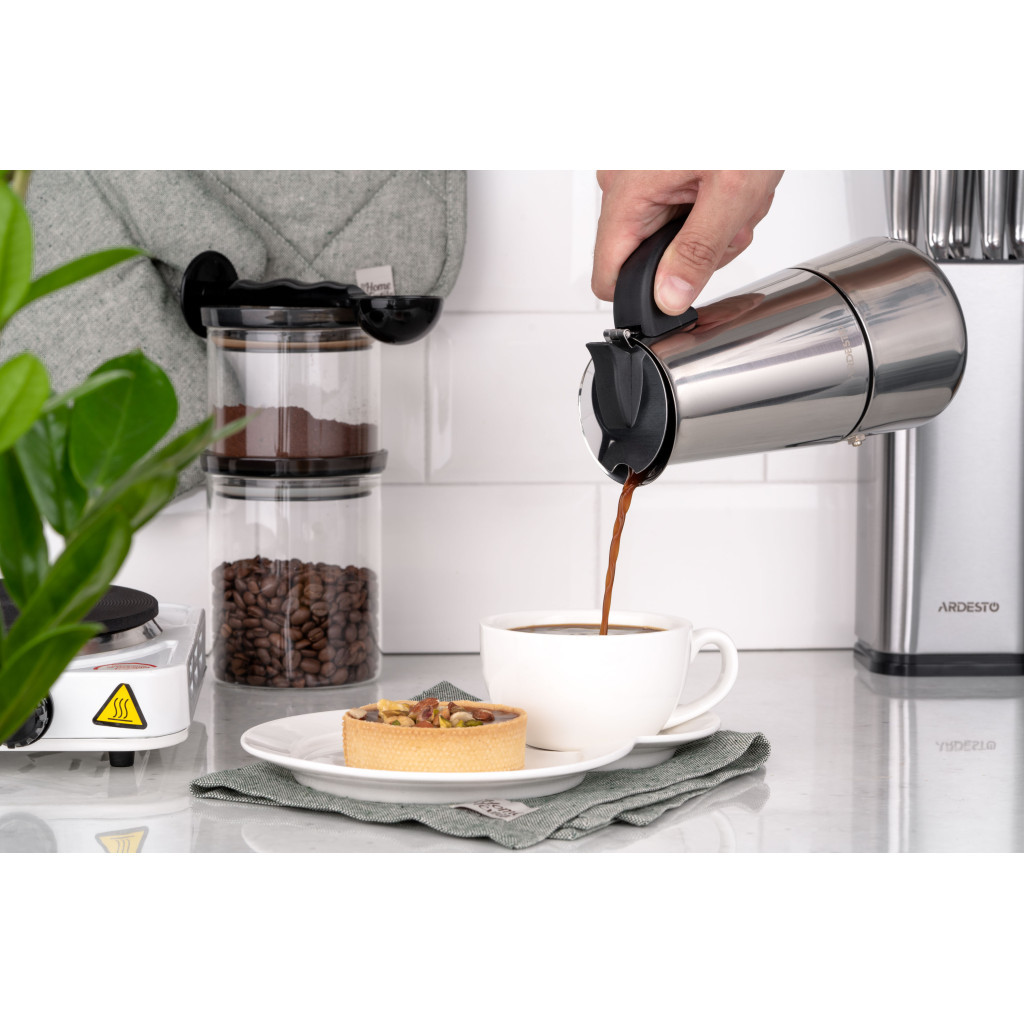 Гейзерна кавоварка Ardesto Gemini Apulia 9 чашок (AR0809SS) - изображение 2