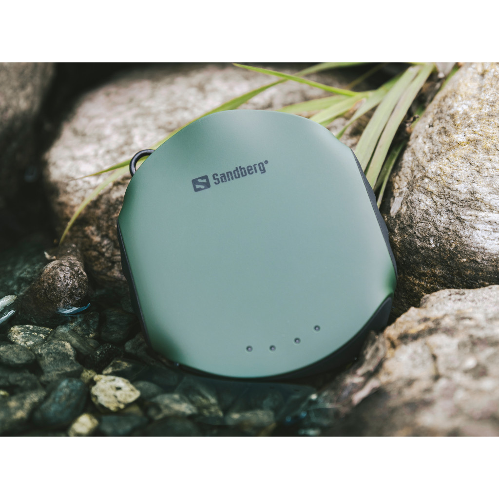 Батарея універсальна Sandberg 10000mAh, Survivor, USB*2, міні-компас, міні-ліхтарик (420-60) - зображення 4