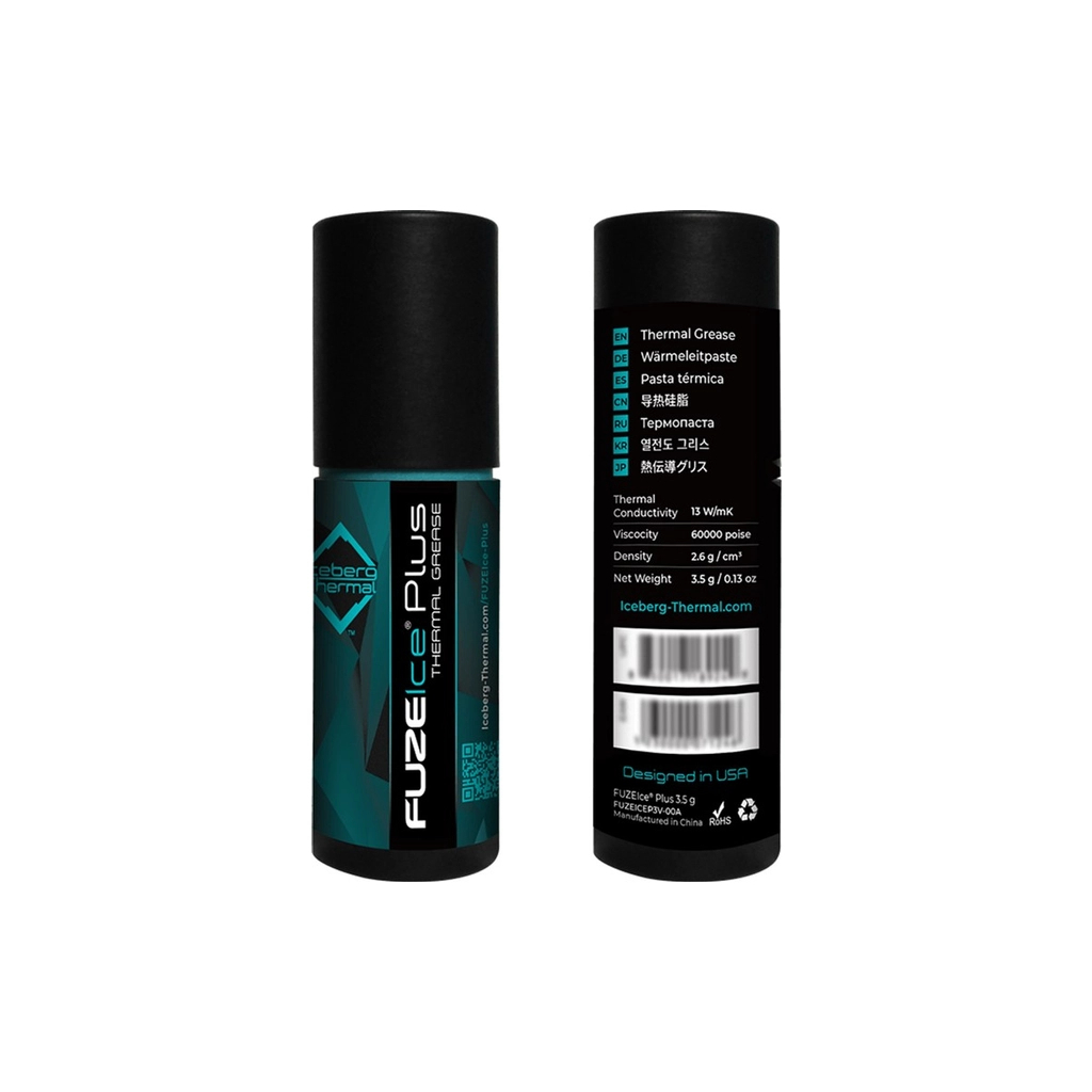 Термопаста Iceberg Thermal FUZEIce Plus 3.5g (BLACKICEP4G-00A\FUZEICEP3V-00A) - изображение 4