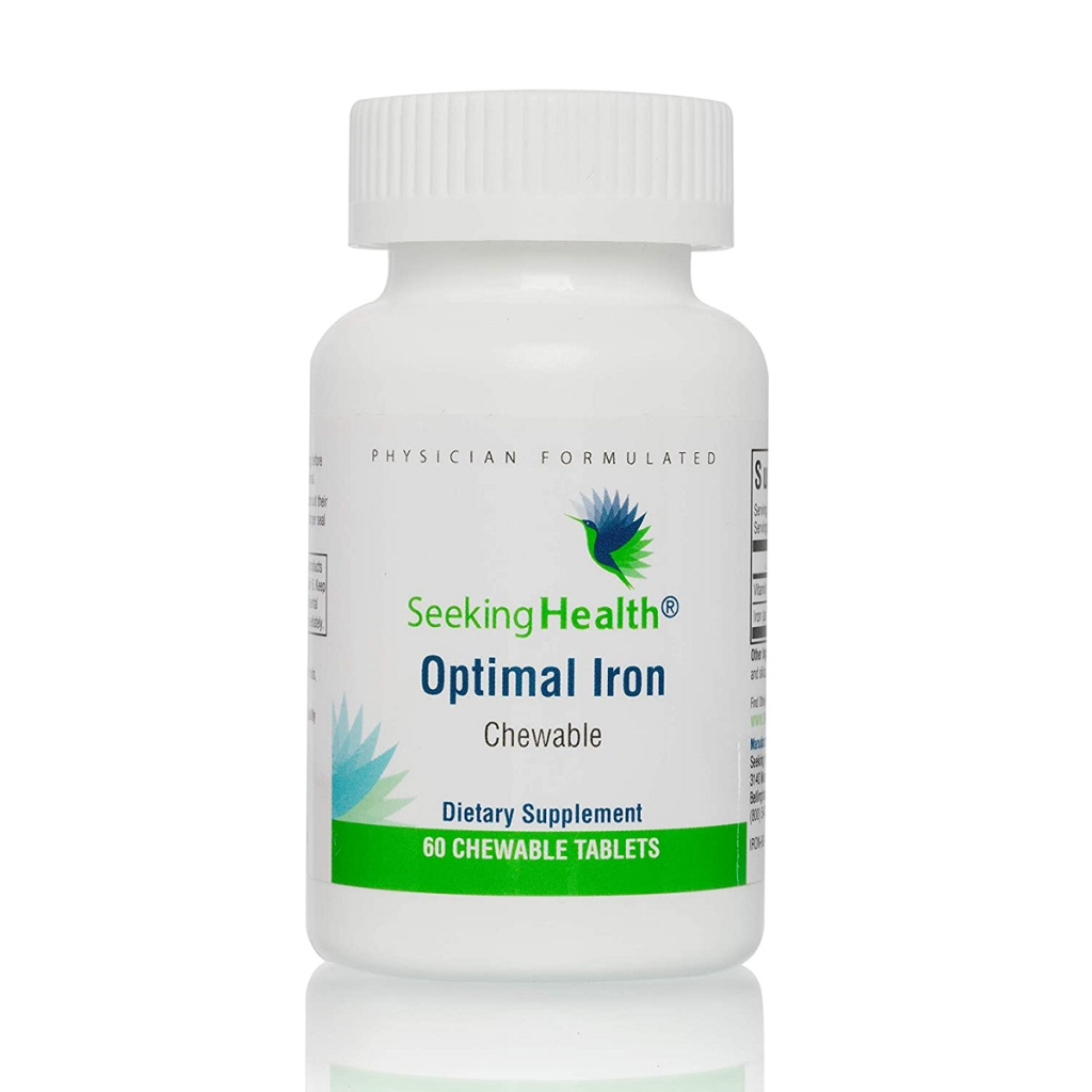 Мінерали Seeking Health Залізо, 10 мг, Optimal Iron Chewable, 60 жувальних таблеток (SKH52053) - зображення 1