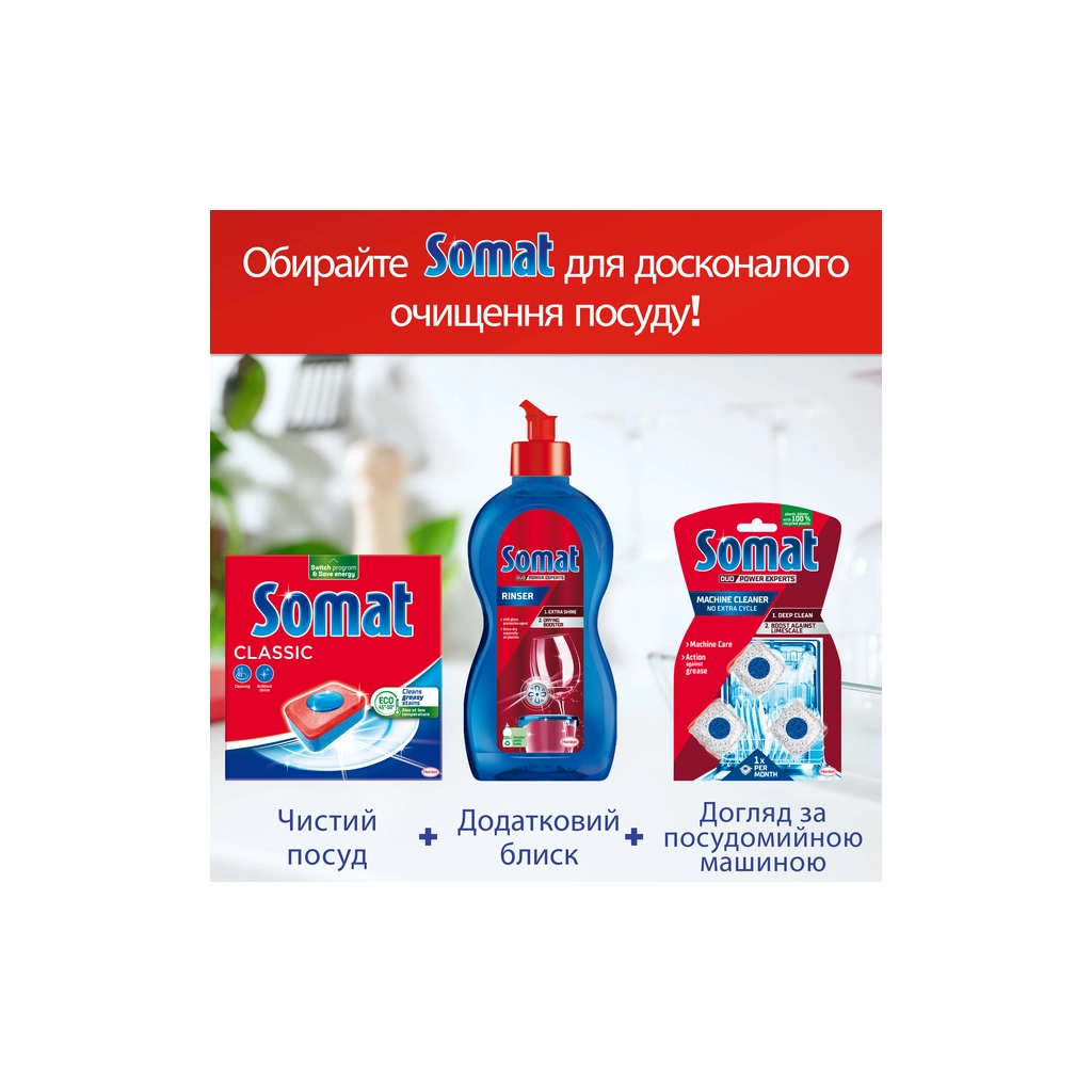 Таблетки для посудомийних машин Somat Classic Power 95 шт. (9000101810059) - зображення 6