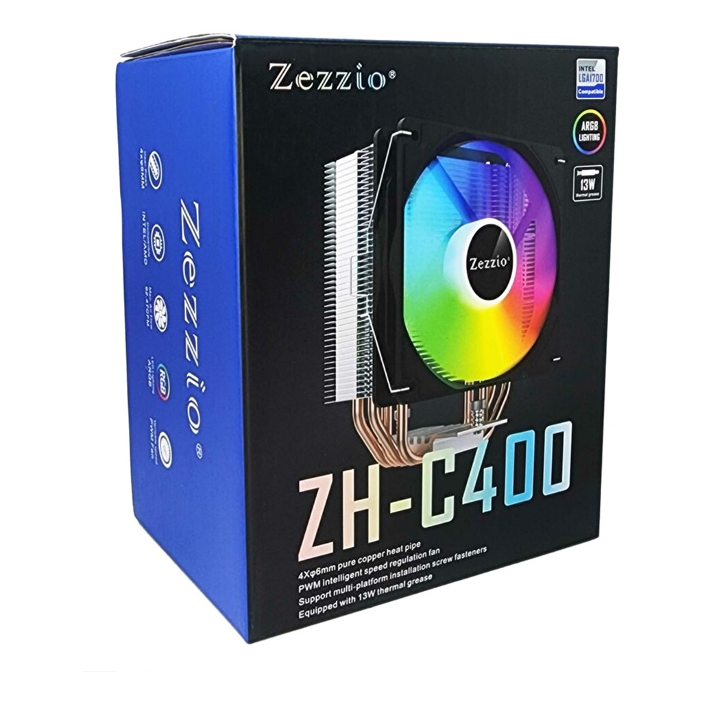 Кулер до процесора Zezzio ZH-C400 ARGB - зображення 7