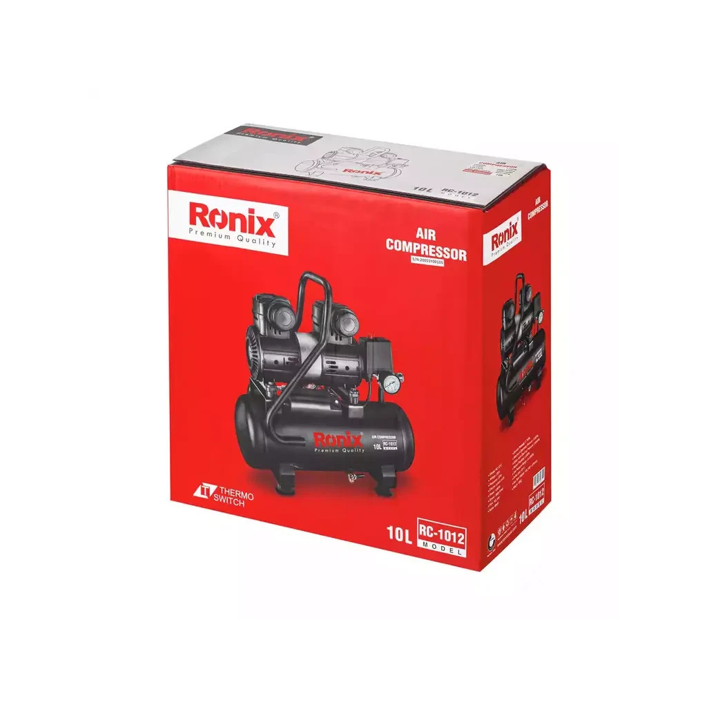 Компресор Ronix 10л, 1280Вт (RC-1012) - зображення 10