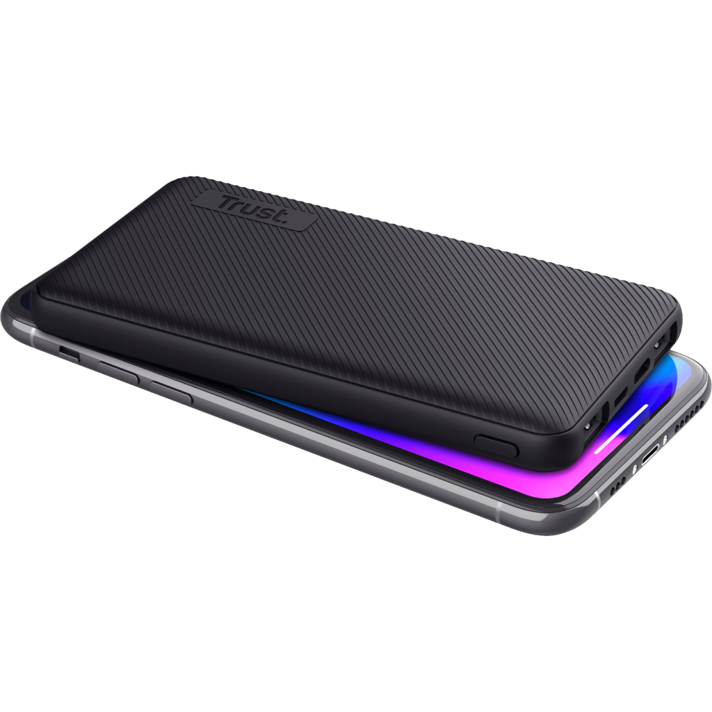 Батарея універсальна Trust 10000mAh Primo ECO, 2хUSB-A/USB-C, 15W, black (24678_TRUST) - зображення 6