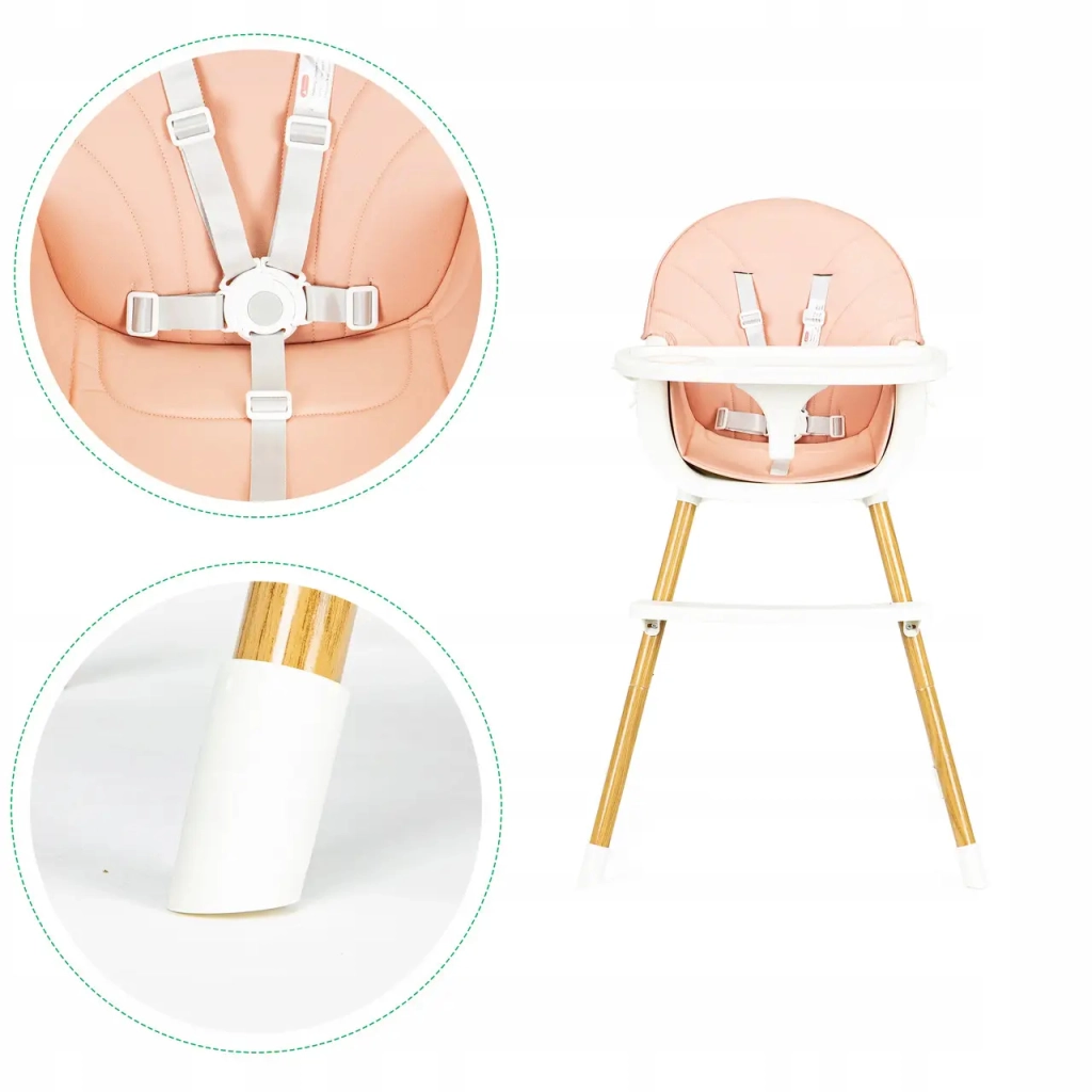 Стілець для годування Ecotoys 2 в 1 SMART Pink (HA-004 PINK) - изображение 6