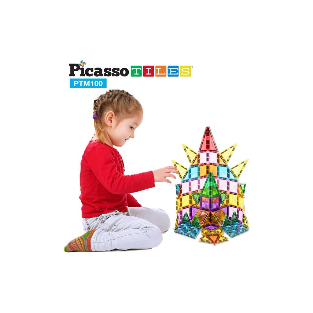 Конструктор Picasso магнітний Tiles Mini Diamond Series Set 100 деталей (817338022327) - зображення 5