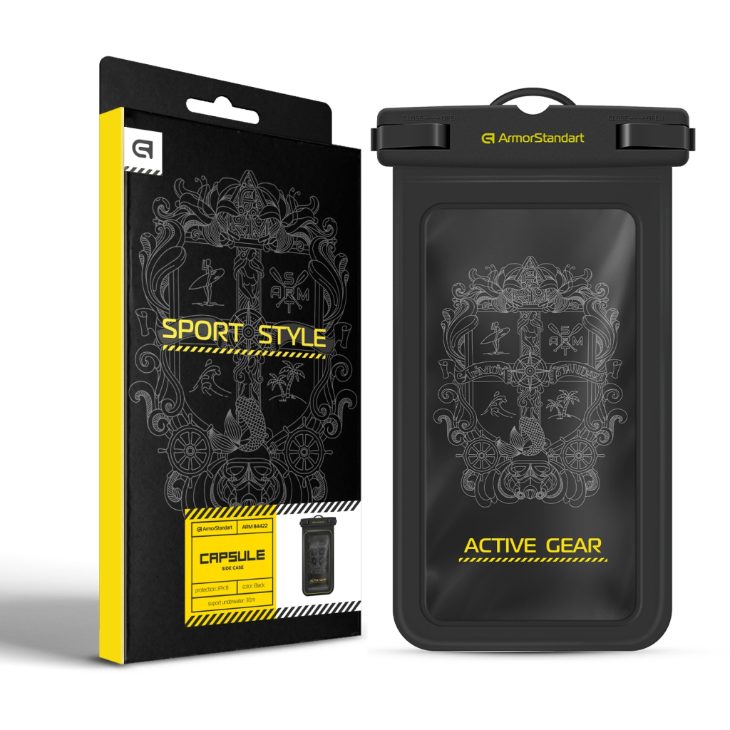 Чохол до мобільного телефона Armorstandart Waterproof Capsule Side Black (ARM84422) - зображення 2