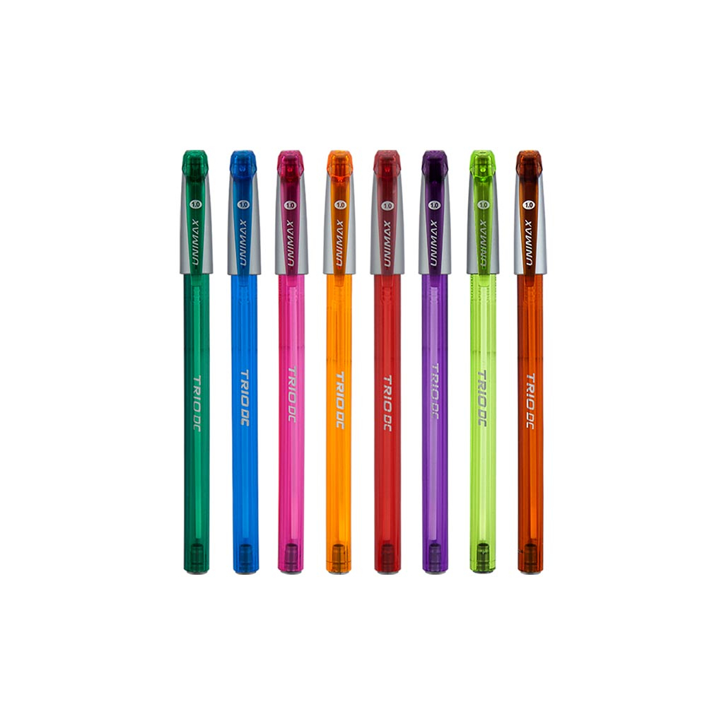 Ручка кулькова Unimax Trio Neon DC, синя (UX-107-02) - зображення 2