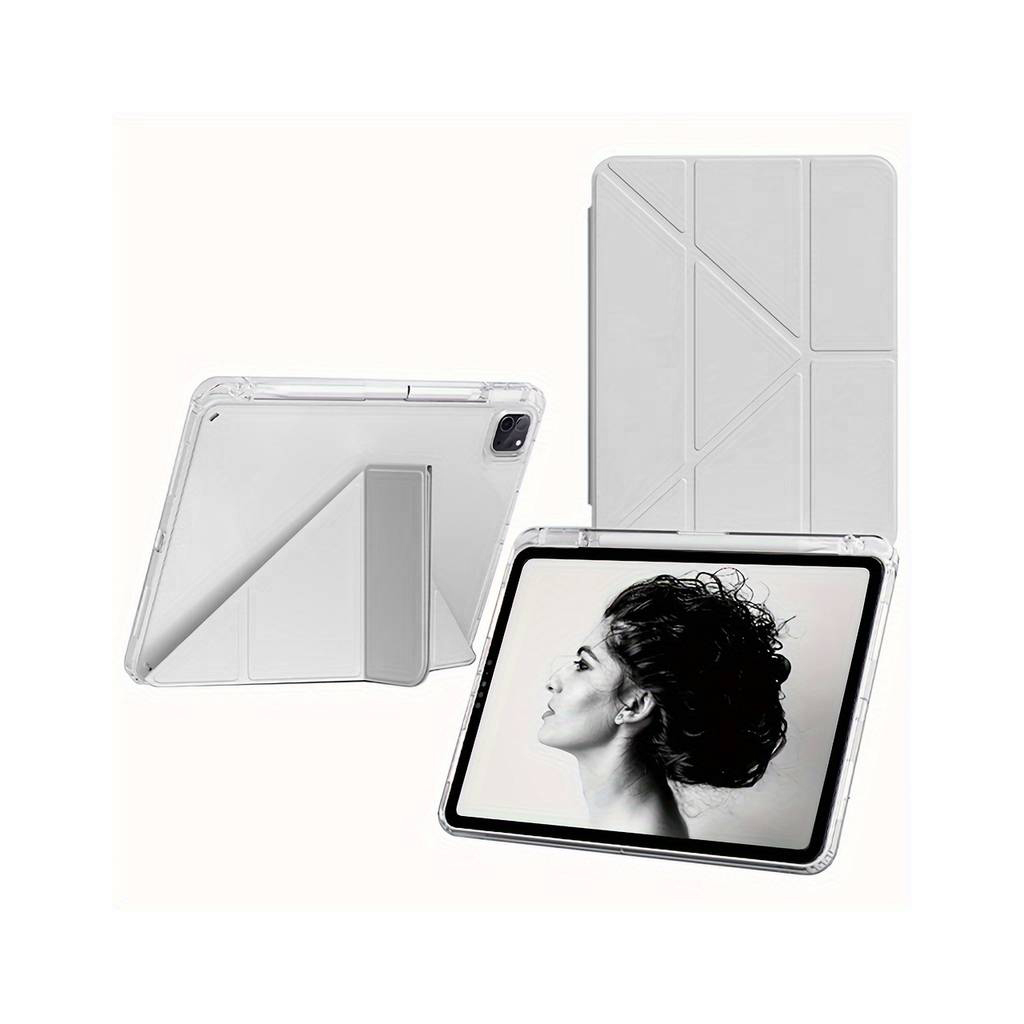 Чохол до планшета BeCover Ultra Slim Origami Transparent Apple iPad Pro 11" M4 2024 Gray (711690) - зображення 3