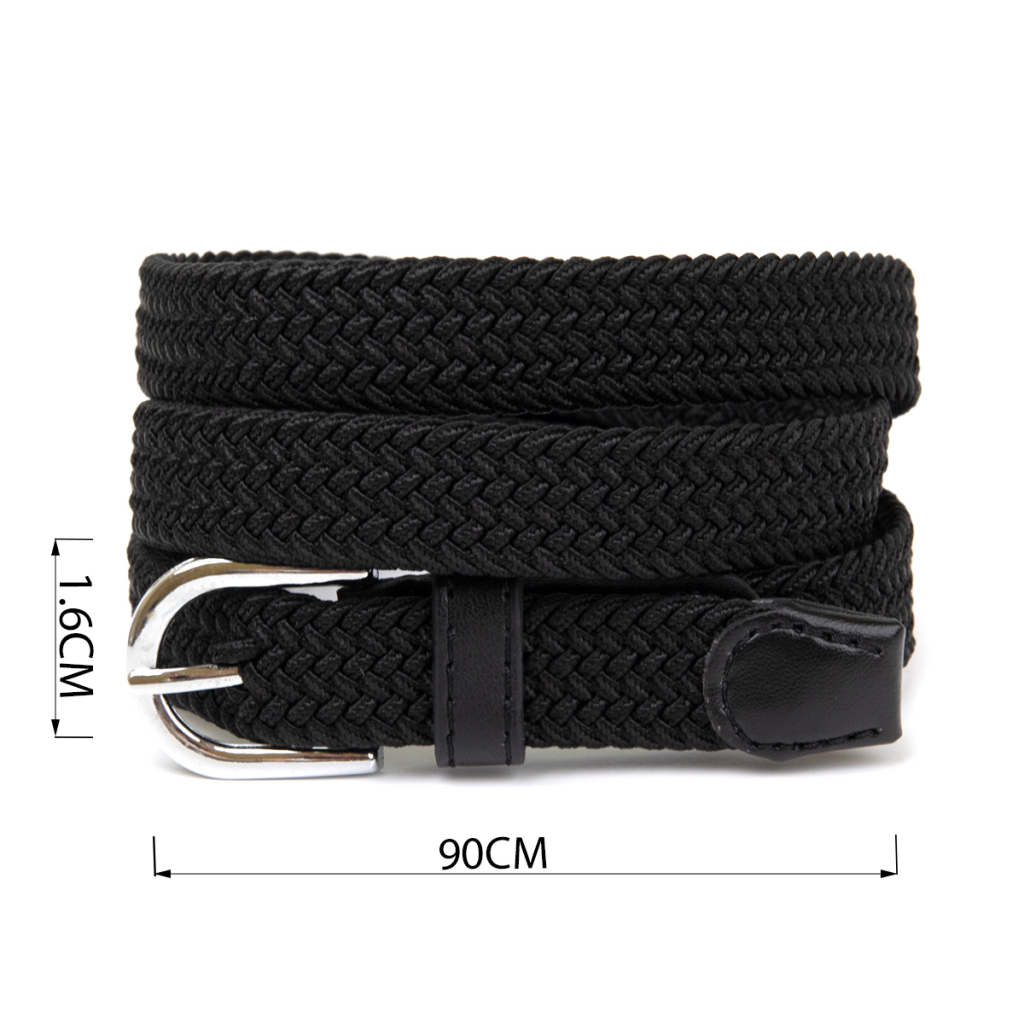 Ремінь Vintage Текстильний тонкий жіночий Чорний (20544) - зображення 3