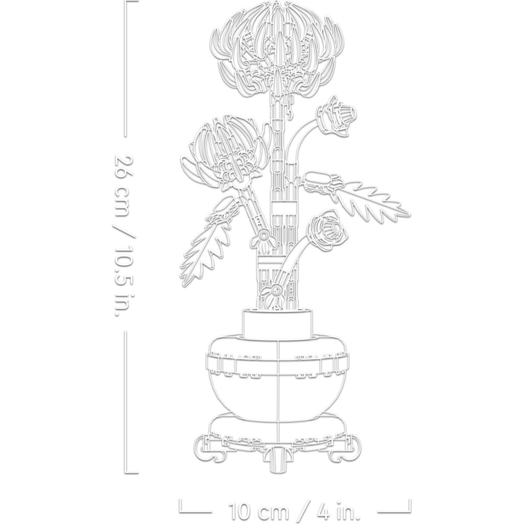 Конструктор LEGO Icons Хризантема 278 деталей (10368) - зображення 5