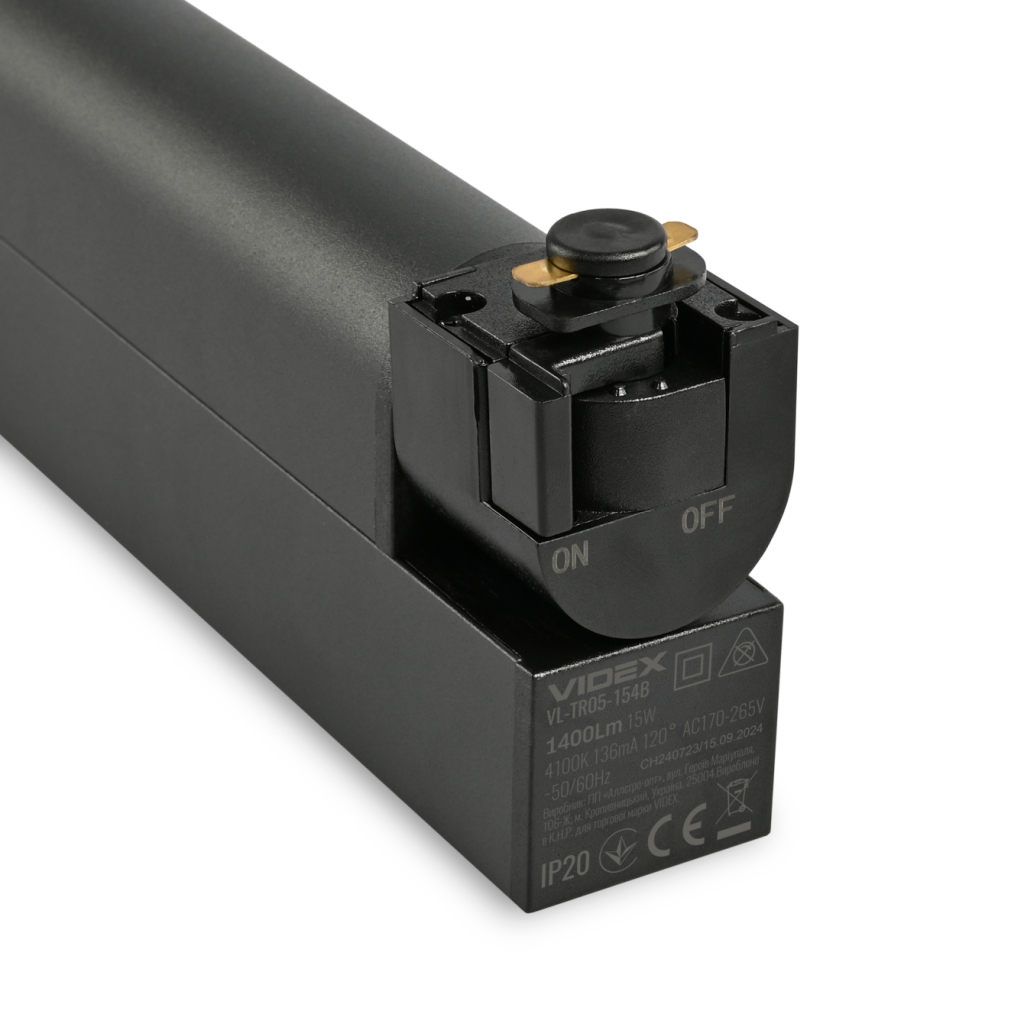 Світильник Videx TR05 15W 4100K 220V чорний (VL-TR05-154B) - зображення 4