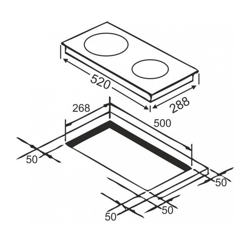 Варочна поверхня Grunhelm GPI 523 B - изображение 2