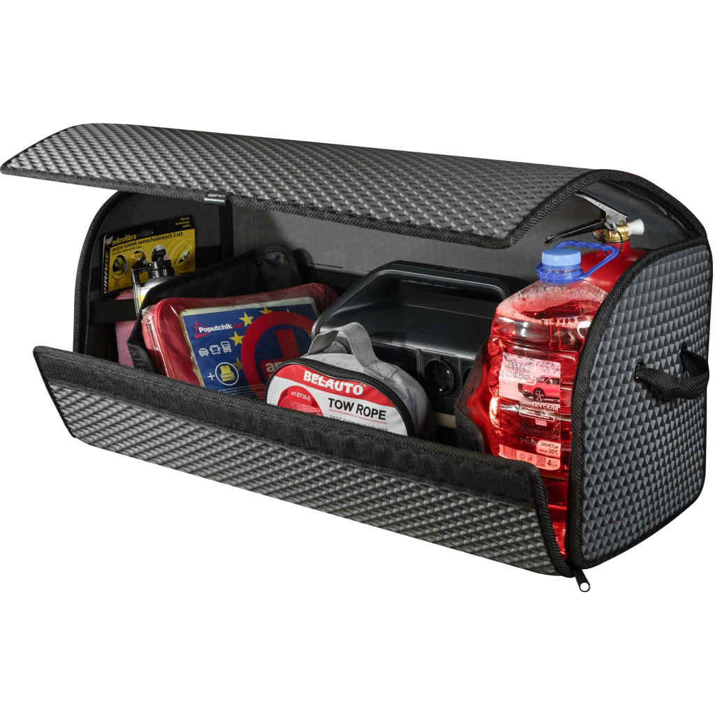 Сумка-органайзер EVAtech L-PRO 32x75x30 см. Ромб сірий з чорним кантом (BS13641OL3RGB) - зображення 4