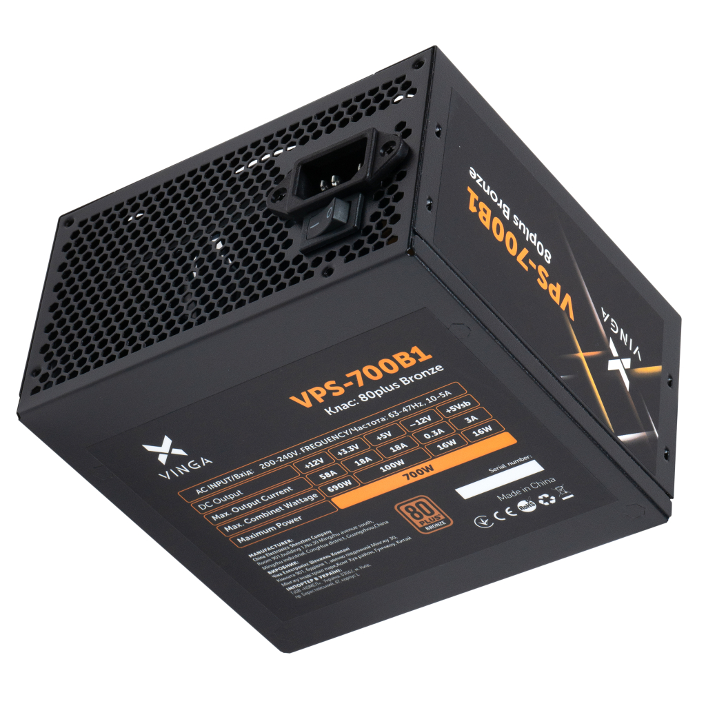 Блок живлення Vinga 700W (VPS-700B1) - зображення 6